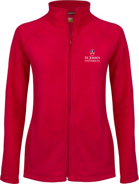 St. Johns Ladies Fleece Full Zip Jacket University Mark Stacked - ONLINE ONLY