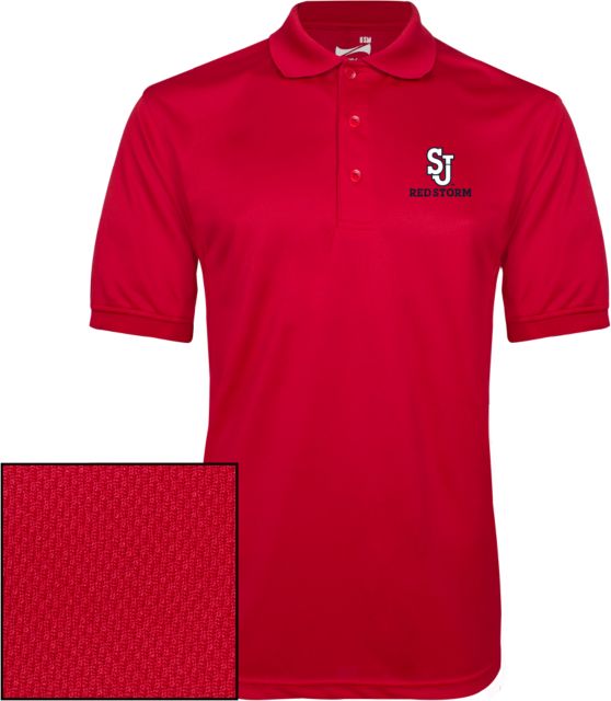 NEW University of Louisville Cardinals Red Polo Collared SS golf Shirt  Men's L