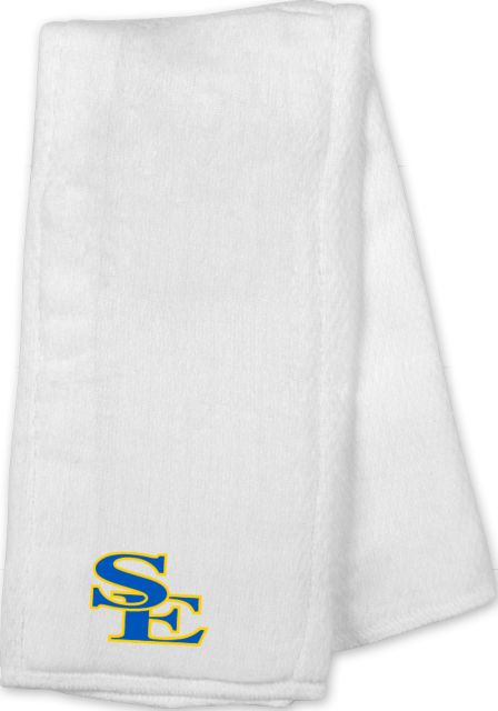 Southeastern Oklahoma State Baby Burp Cloth SE Symbol - ONLINE ONLY