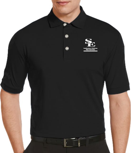 Southeastern Oklahoma State Callaway Tonal Polo Southeastern Oklahoma State University Stacked - ONLINE ONLY