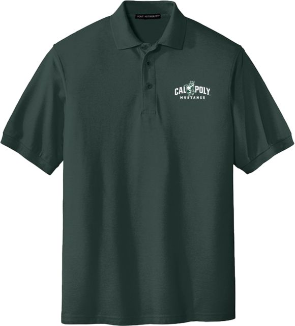 Cal Poly Extended Silk Touch Polo Athletic Primary Wordmark - PLUS - ONLINE ONLY