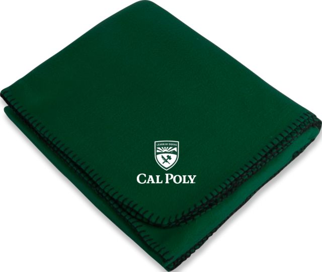 Cal Poly Arctic Fleece Blanket University Mark Vertical - ONLINE ONLY