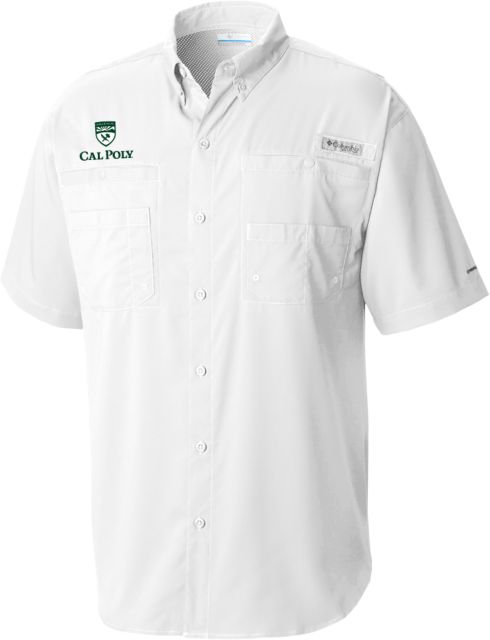 Cal Poly Columbia Tamiami Performance Short Sleeve Shirt University Mark Vertical - ONLINE ONLY