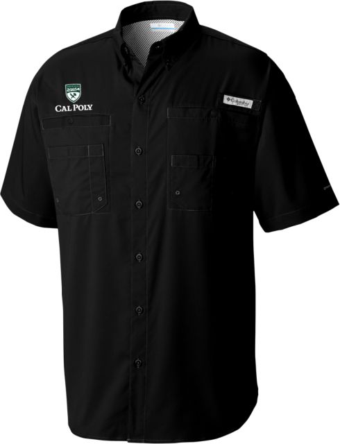 Cal Poly Columbia Tamiami Performance Short Sleeve Shirt University Mark Vertical - ONLINE ONLY