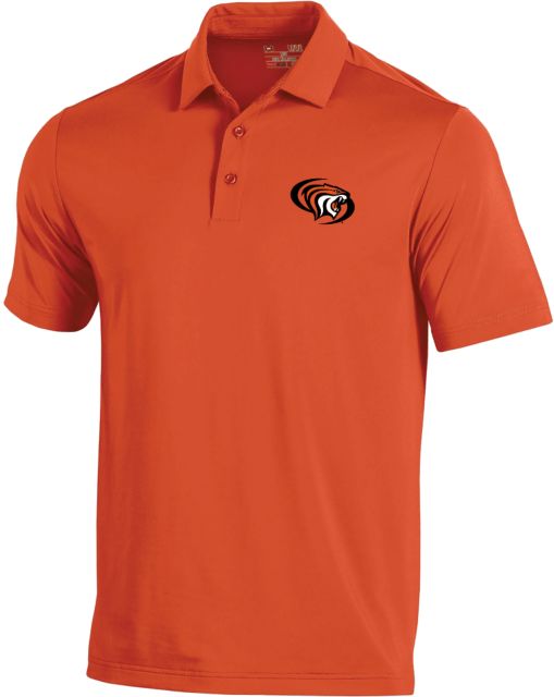Pacific Tigers Under Armour Performance Polo Pacific Powercat Primary Mark - ONLINE ONLY