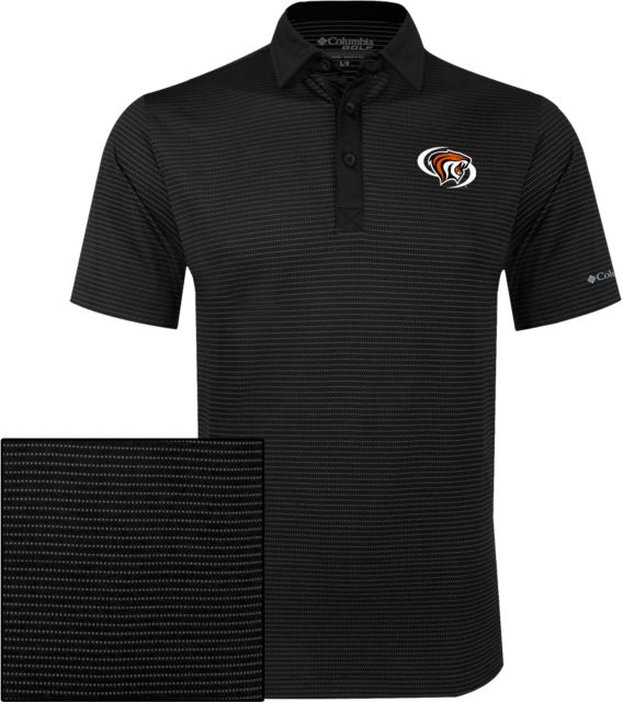 Pacific Tigers Columbia Omni Wick Sunday Golf Polo Pacific Powercat Primary Mark - ONLINE ONLY