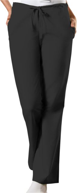 Womens Black WW Originals Drawstring Scrub Pant BLANK - ONLINE ONLY