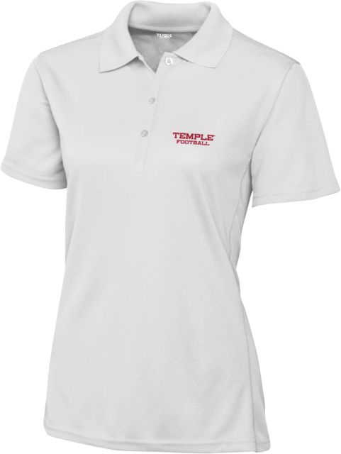Temple C&B Womens Clique Ice Pique Polo Football - Temple University - ONLINE ONLY