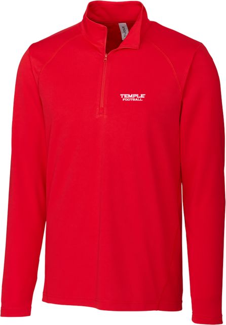 Temple C&B Clique Ice Pique Half Zip Football - Temple University - ONLINE ONLY