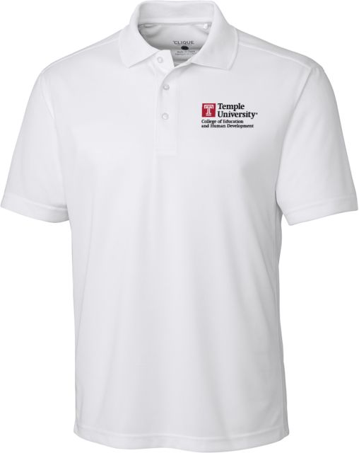 Temple C&B Clique Ice Pique Polo College of Education and Human Development - Temple University - ONLINE ONLY