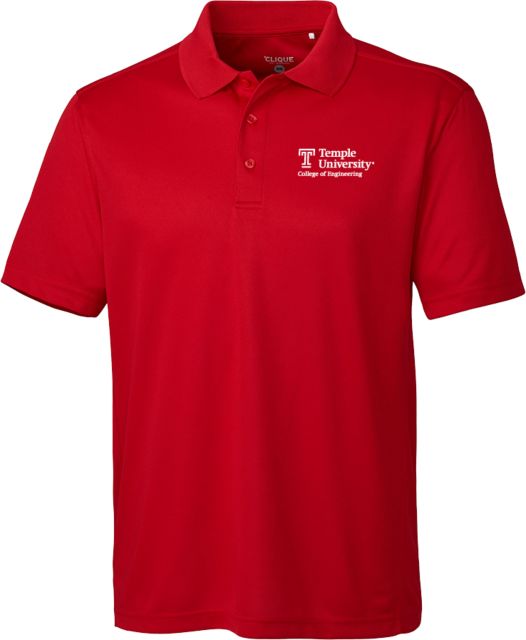 Temple C&B Clique Ice Pique Polo College of Engineering - Temple University - ONLINE ONLY