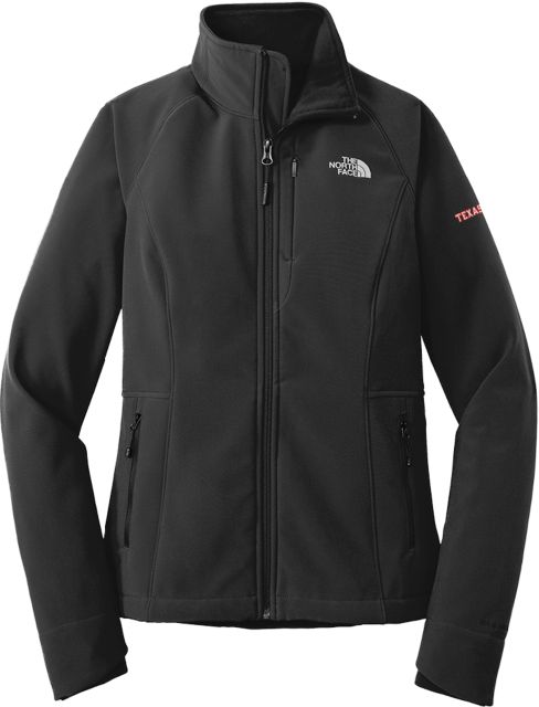 Texas Tech The North Face Womens Apex Barrier Light Heather Softshell Jacket Texas Tech Wordmark Outlined EMB - ONLINE ONLY