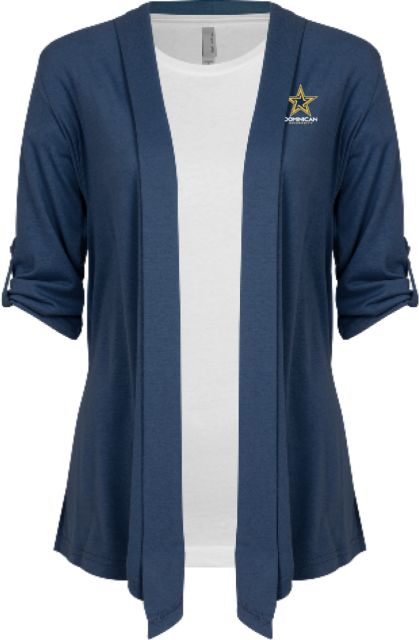 Dominican Drape Front Cardigan Sweater Dominican University with Star Stacked - ONLINE ONLY
