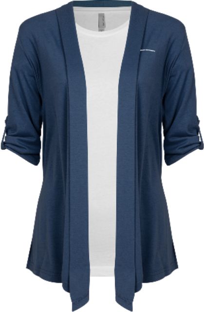 Dominican Drape Front Cardigan Sweater Dominican University Arched - ONLINE ONLY