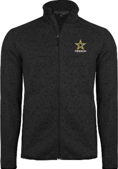 Dominican Sweater Fleece Jacket Dominican University with Star Stacked - ONLINE ONLY