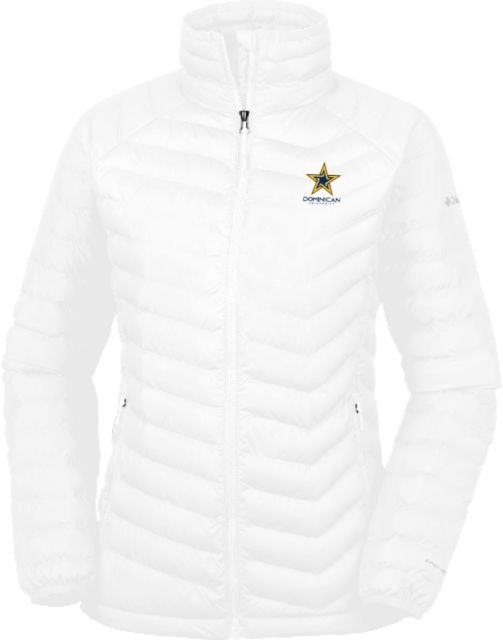 Dominican Columbia Powder Lite Womens Jacket Dominican University with Star Stacked - ONLINE ONLY