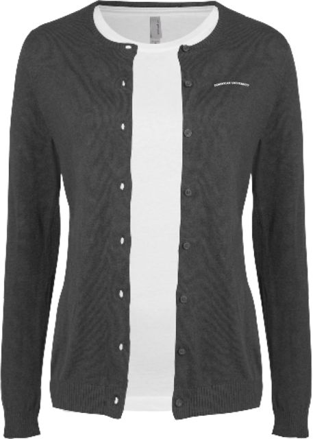 Dominican Cardigan Sweater Charcoal Dominican University Arched - ONLINE ONLY
