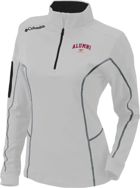Virginia Tech Columbia Ladies Omni Wick Shotgun 1/4 Zip Virginia Tech Alumni - ONLINE ONLY