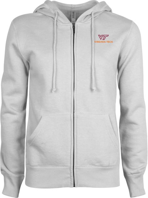 Virginia Tech ENZA Ladies Fleece Full Zip Hoodie Primary Institutional Mark - ONLINE ONLY