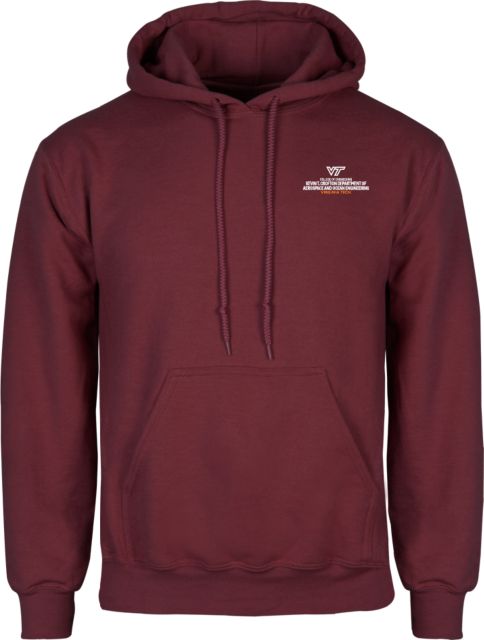 Virginia Tech Fleece Hoodie Kevin T Crofton Dept of Aerospace and Ocean Engineering Vertical R - ONLINE ONLY