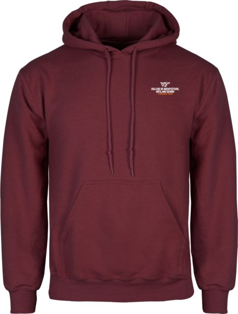 Virginia Tech Fleece Hoodie College of Architecture Arts and Design Vertical - ONLINE ONLY