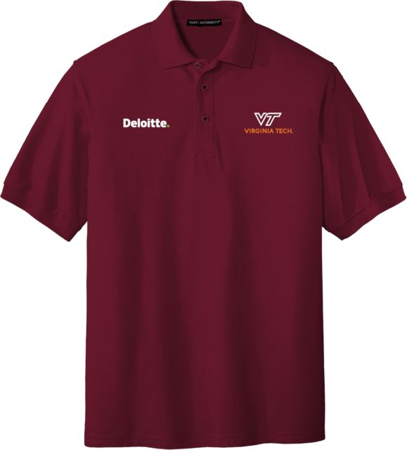 Virginia Tech Silk Touch Polo Deloitte - ONLINE ONLY