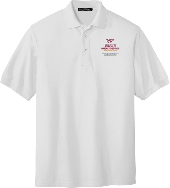 Virginia Tech Silk Touch Polo Computational Modeling and Data Anlytics Vertical R - ONLINE ONLY