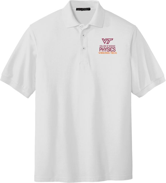 Virginia Tech Silk Touch Polo Physics Vertical R - ONLINE ONLY