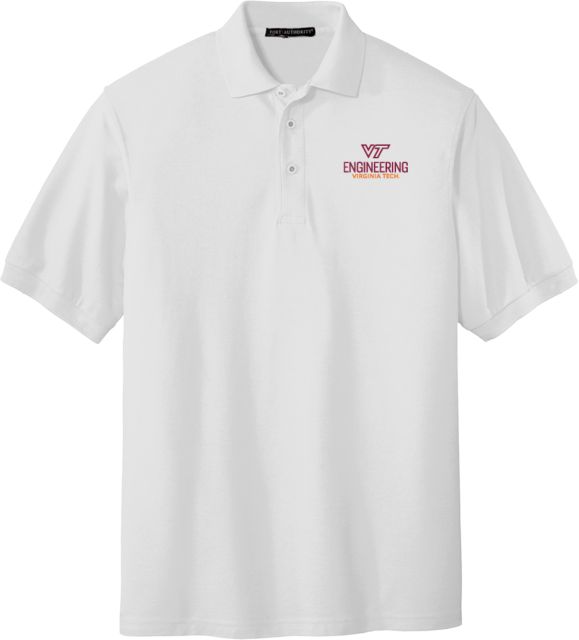 Virginia Tech Silk Touch Polo College of Engineering Vertical R - ONLINE ONLY