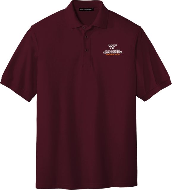 Virginia Tech Silk Touch Polo Computer Science Vertical R - ONLINE ONLY