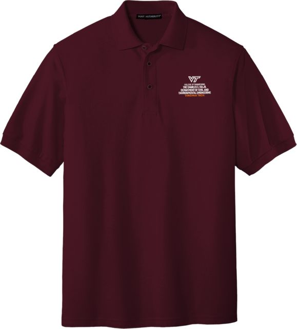 Virginia Tech Silk Touch Polo Dept of Civil and Environmental Engineering Vertical R - ONLINE ONLY