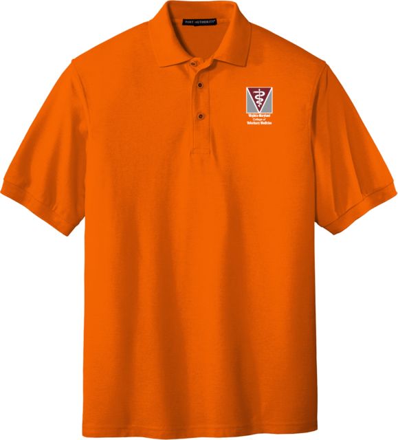 Virginia Tech Orange Silk Touch Polo Virginia-Maryland College of Veterinary Medicine Vertical - ONLINE ONLY