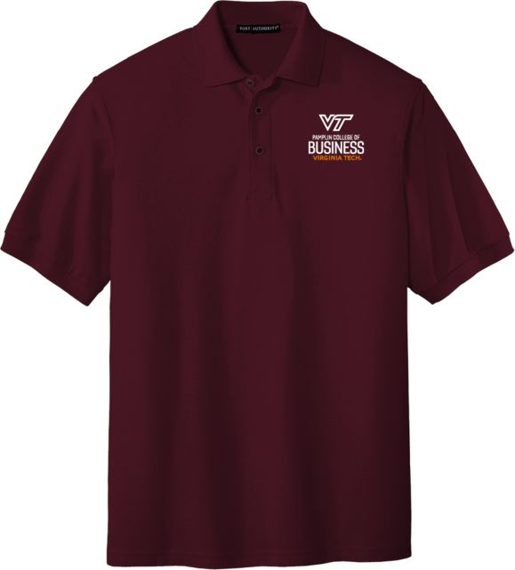 Virginia Tech Silk Touch Polo PCOB Vertical R - ONLINE ONLY