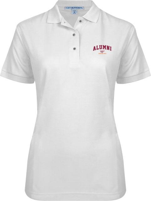 Virginia Tech Ladies Easycare Pique Polo Virginia Tech Alumni - ONLINE ONLY