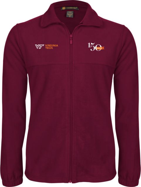 Virginia Tech Fleece Full Zip Jacket Sesquicentennial Mark - ONLINE ONLY