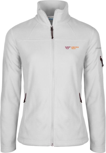 Virginia Tech Columbia Ladies Full Zip Fleece Jacket Primary Institutional Flat - ONLINE ONLY