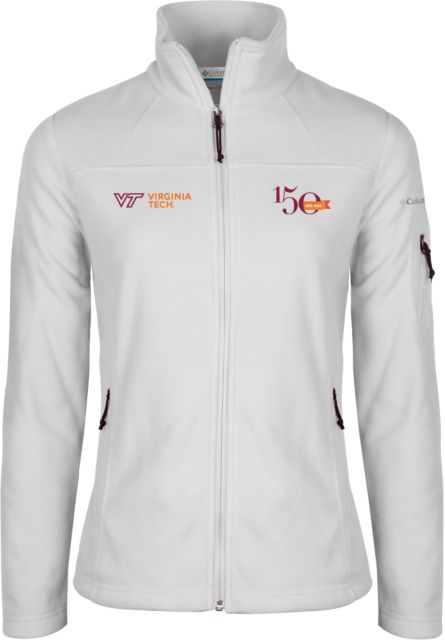Virginia Tech Columbia Ladies Full Zip Fleece Jacket Sesquicentennial Mark - ONLINE ONLY