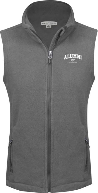 Virginia Tech Ladies Fleece Full Zip Vest Virginia Tech Alumni - ONLINE ONLY