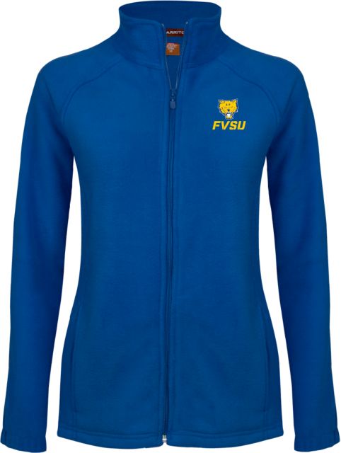 Fort Valley State Ladies Fleece Full Zip Jacket Primary Mark - ONLINE ONLY