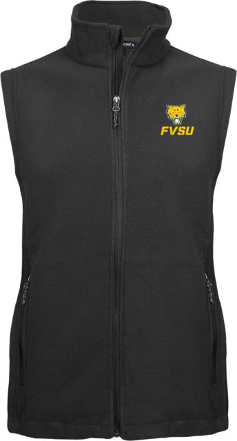 Fort Valley State Fleece Full Zip Vest Primary Mark - ONLINE ONLY