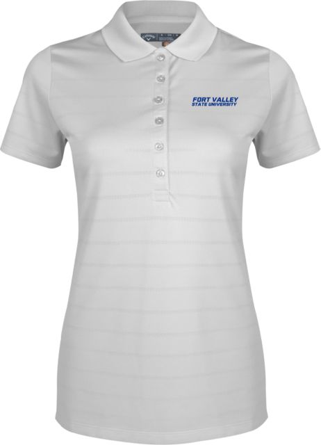 Fort Valley State Ladies Callaway Opti Vent Polo Wordmark - ONLINE ONLY