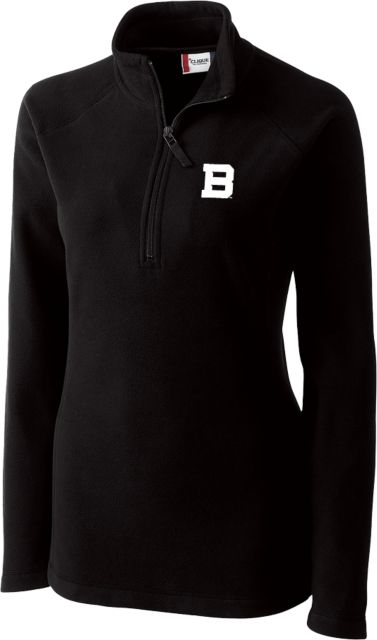 St Bonaventure C&B Womens Clique Summit Performance Fleece Half Zip St Bonaventure Secondary Mascot Mark - ONLINE ONLY
