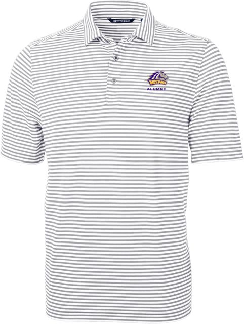 Western New Mexico CandB Virtue Eco Pique Stripe Polo Alumni - ONLINE ONLY