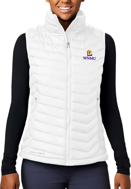 Western New Mexico Columbia Powder Lite Womens Vest University Mark Stacked - WNMU - ONLINE ONLY