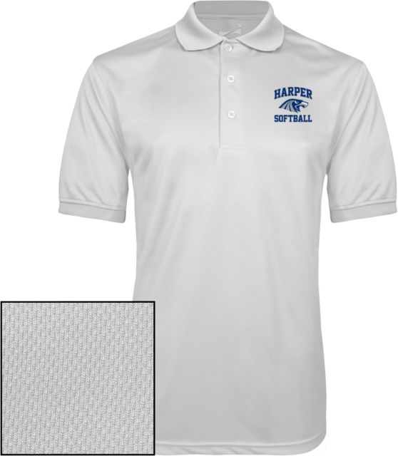 Harper College Dry Mesh Polo Softball - ONLINE ONLY