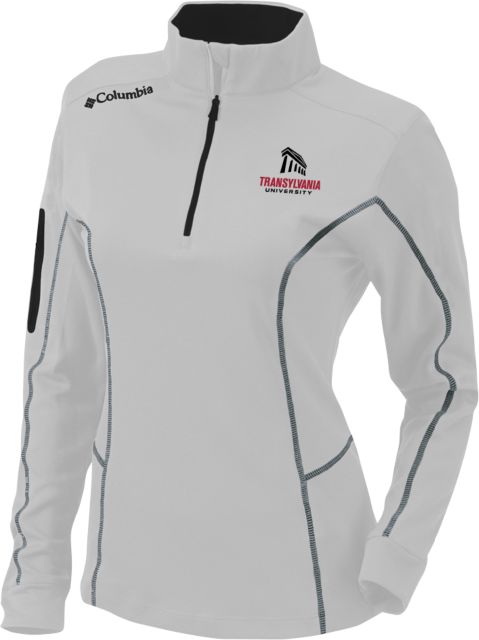 Transylvania Columbia Ladies Omni Wick Shotgun 1/4 Zip Primary Institutional Mark - ONLINE ONLY