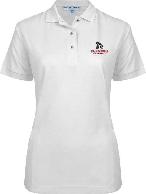Transylvania Ladies Easycare Pique Polo Primary Institutional Mark - ONLINE ONLY