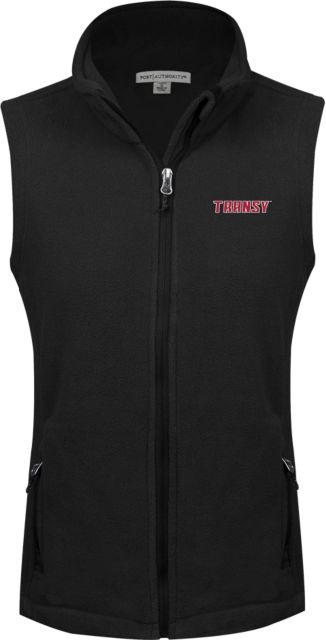 Transylvania Ladies Fleece Full Zip Vest Athletics Wordmark - ONLINE ONLY