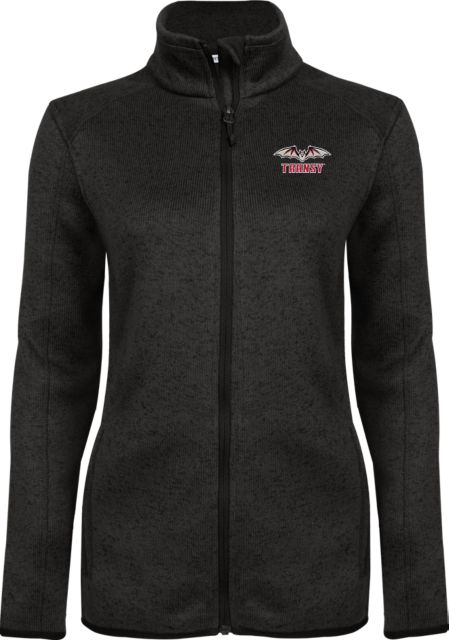 Transylvania Heather Ladies Fleece Jacket Primary Athletics Mark - ONLINE ONLY