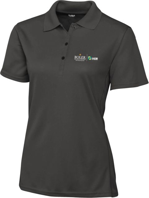 John Carroll C&B Womens Clique Ice Pique Polo Boler College of Business Flat - ONLINE ONLY